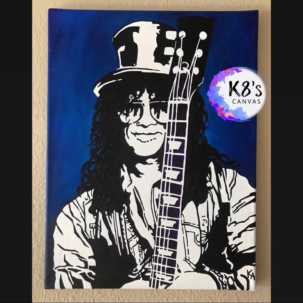 12x16 Slash Guns N Roses Original Painting